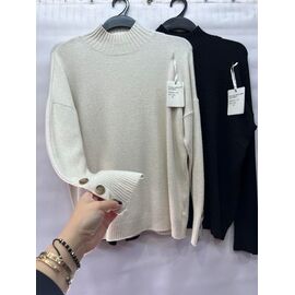 Фотография Свитер женский E841 white р.50-52 "Emsweekis" недорого оптом от прямого поставщика