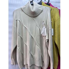 Фотография Свитер женский E893 beige р.54-58 "Emsweekis" недорого оптом от прямого поставщика