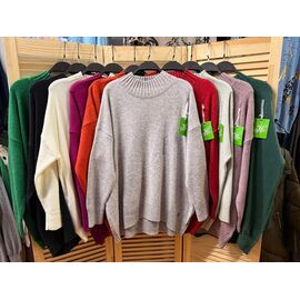 Фотография Свитер женский E898 fuchsia р.54-58 "Emsweekis" недорого оптом от прямого поставщика