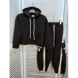 Костюм дитячий спортивний теплий на дівчинку M506 brown р.7-12 "Major" недорого оптом від прямого постачальника