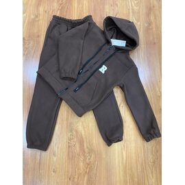 Костюм дитячий спортивний теплий на дівчинку 254-6 brown р.116-140 "RSV" недорого оптом від прямого постачальника