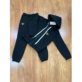 Костюм дитячий спортивний теплий на дівчинку 254-7 black р.110-134 "RSV" недорого оптом від прямого постачальника