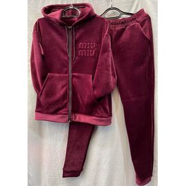Костюм спортивний жіночий S513 red р.44-50 "Shoptime" недорого оптом від прямого постачальника