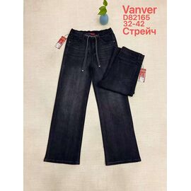 Фотография Джинсы утеплённые женские D82165 black р.32-42 "Vanver" недорого оптом от прямого поставщика