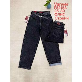 Фотография Джинсы утеплённые женские F82158 black р.25-30 "Vanver" недорого оптом от прямого поставщика