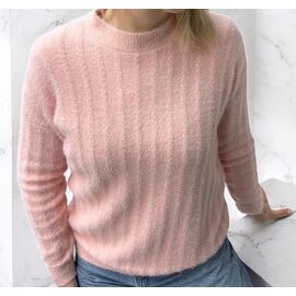 Фотография Свитер женский 24028 peach р.46-50 "PULSE" недорого оптом от прямого поставщика