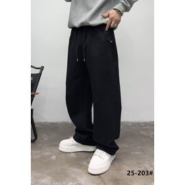 Штани чоловічі утеплені 25-203 black р.M-3XL "2BRO" недорого оптом від прямого постачальника