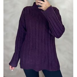 Фотография Свитер женский 26017 purple р.50-54 "PULSE" недорого оптом от прямого поставщика