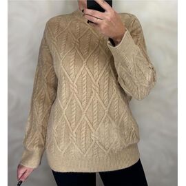 Фотография Свитер женский 26404 beige р.48-54 "PULSE" недорого оптом от прямого поставщика