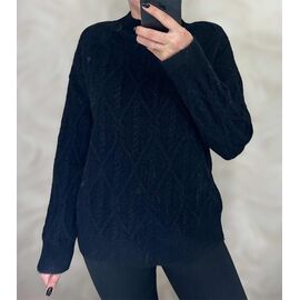 Фотография Свитер женский 26404 black р.48-54 "PULSE" недорого оптом от прямого поставщика