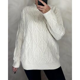 Фотография Свитер женский 26404 milk р.48-54 "PULSE" недорого оптом от прямого поставщика