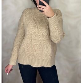 Фотография Свитер женский 26405 beige р.46-50 "PULSE" недорого оптом от прямого поставщика