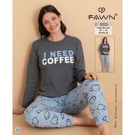 Піжама жіноча 1015 grey р.M-XL "Vehuiah" недорого оптом від прямого постачальника