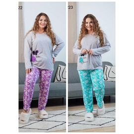 Піжама жіноча 130223 purple р.L-4XL "Vehuiah" недорого оптом від прямого постачальника