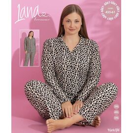 Фотография Пижама женская 455-61 beige р.3XL-5XL "Vehuiah" недорого оптом от прямого поставщика