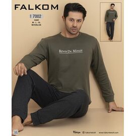 Фотография Пижама мужская 7002 khaki р.M-XL "Vehuiah" недорого оптом от прямого поставщика