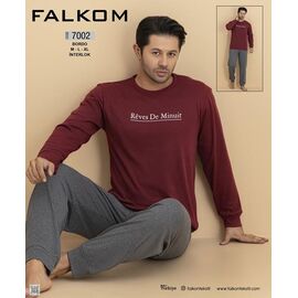 Фотография Пижама мужская 7002 wine р.M-XL "Vehuiah" недорого оптом от прямого поставщика