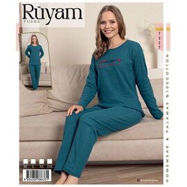 Піжама жіноча 7327 blue р.M-2XL "Vehuiah" недорого оптом від прямого постачальника