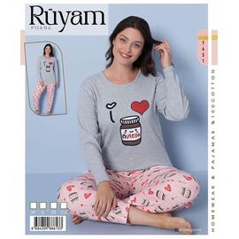 Фотография Пижама женская 7451 grey р.M-2XL "Vehuiah" недорого оптом от прямого поставщика