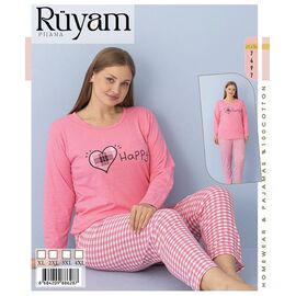 Фотография Пижама женская 7497 pink р.XL-4XL "Vehuiah" недорого оптом от прямого поставщика