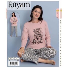 Піжама жіноча 7524 beige р.M-2XL "Vehuiah" недорого оптом від прямого постачальника