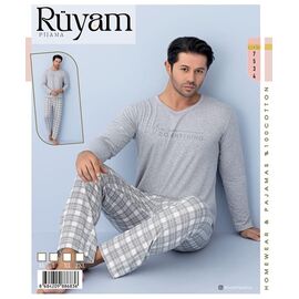 Фотография Пижама мужская 7534 grey р.M-2XL "Vehuiah" недорого оптом от прямого поставщика