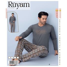 Фотография Пижама мужская 7535 grey р.M-2XL "Vehuiah" недорого оптом от прямого поставщика