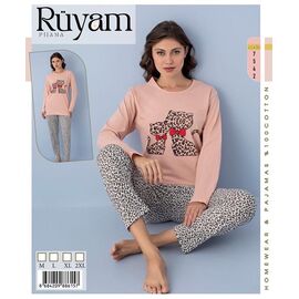 Піжама жіноча 7542 beige р.M-2XL "Vehuiah" недорого оптом від прямого постачальника