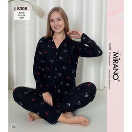 Піжама жіноча 8380 black р.M-XL "Vehuiah" недорого оптом від прямого постачальника