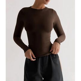 Фотография Свитер женский 1133 brown р.42-60 "FEMZONE" недорого оптом от прямого поставщика