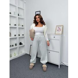 Штани спортивні жіночі теплі 1150 l.grey р.42-48 "FEMZONE" недорого оптом від прямого постачальника