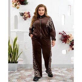 Костюм спортивний жіночий теплий 936 brown р.48-62 "Seven Zikina" недорого оптом від прямого постачальника