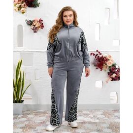 Костюм спортивний жіночий теплий 936 grey р.48-62 "Seven Zikina" недорого оптом від прямого постачальника