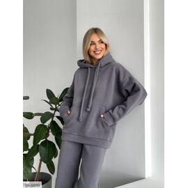 Фотография Женский спортивный костюм трёхнитка на флисе р.42-44;46-48 (9цв) "ANNABELLE" купить недорого от прямого поставщика