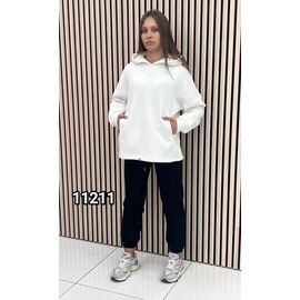 Фотография Костюм спортивный женский 11211 white р.42-48 "LOOK" недорого оптом от прямого поставщика