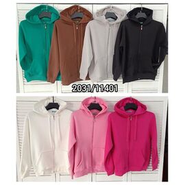 Фотография Кофта спортивная женская тёплая 2031 grey р.44-50 "LOOK" недорого оптом от прямого поставщика