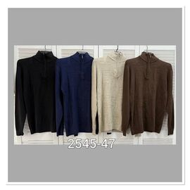 Светр чоловічий 2545-47 beige р.M-L "LOOK" недорого оптом від прямого постачальника