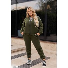 Фотография Женский прогулочный костюм со штанами большие размеры р.50-52;54-56;58-60;62-64 "LETTI" купить недорого от прямого поставщика