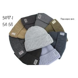 Фотография Шапка подростковая тёплая 3497-1 mix р.54-56 "Red Hat" недорого оптом от прямого поставщика