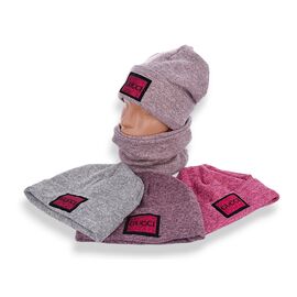 Фотография Комплект детский тёплый на девочку Y931-1 mix р.50-54 "Red Hat" недорого оптом от прямого поставщика