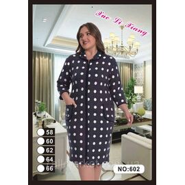 Халат жіночий домашній на блискавці/начіс розмір 58-66 "FLOWER" недорого від прямого постачальника