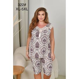 Фотография Пижама женская молодёжная р-ры XL-5XL "FLOWER" купить недорого от прямого поставщик