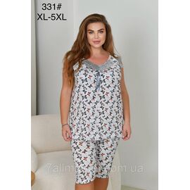 Фотография Пижама женская молодёжная р-ры XL-5XL "FLOWER" купить недорого от прямого поставщик