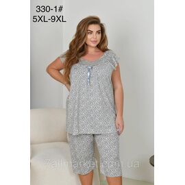 Фотография Пижама женская молодёжная/батал р-ры 5XL-9XL "FLOWER" купить недорого от прямого поставщик