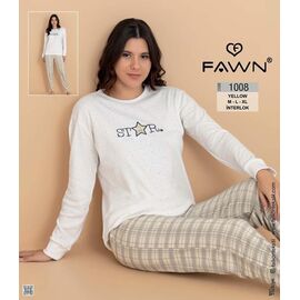 Фотография Пижама женская 1008 l.beige р.M-XL "DONELLA" недорого оптом от прямого поставщика