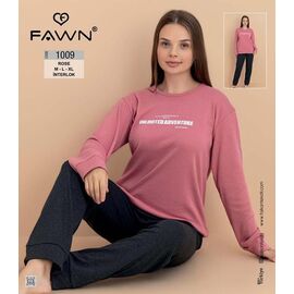 Фотография Пижама женская 1009 powder р.M-XL "DONELLA" недорого оптом от прямого поставщика