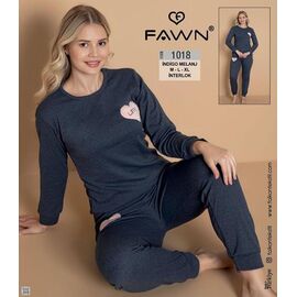 Фотография Пижама женская 1018 d.grey р.M-XL "DONELLA" недорого оптом от прямого поставщика