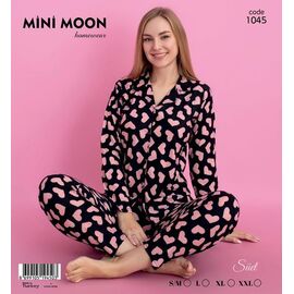 Піжама тепла жіноча 1045 beige р.S-2XL "DONELLA" недорого оптом від прямого постачальника