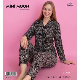 Піжама тепла жіноча 1046 beige р.S-2XL "DONELLA" недорого оптом від прямого постачальника