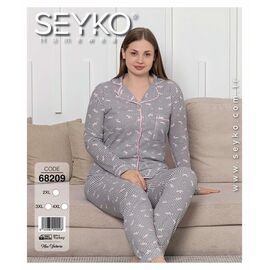Фотография Пижама женская 68209 beige р.2XL-4XL "DONELLA" недорого оптом от прямого поставщика